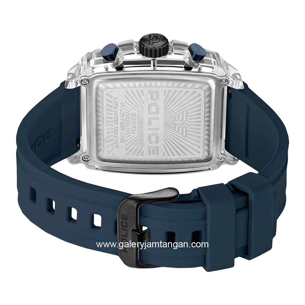 POLICE PEWGO0052403 Navy Silver Resin Strap