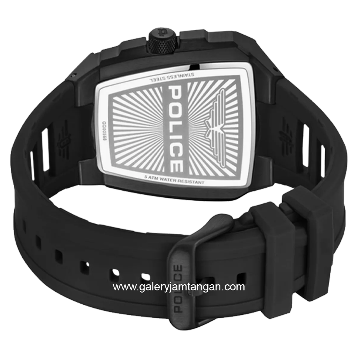 POLICE PEWGQ0056801 Black Rubber Strap