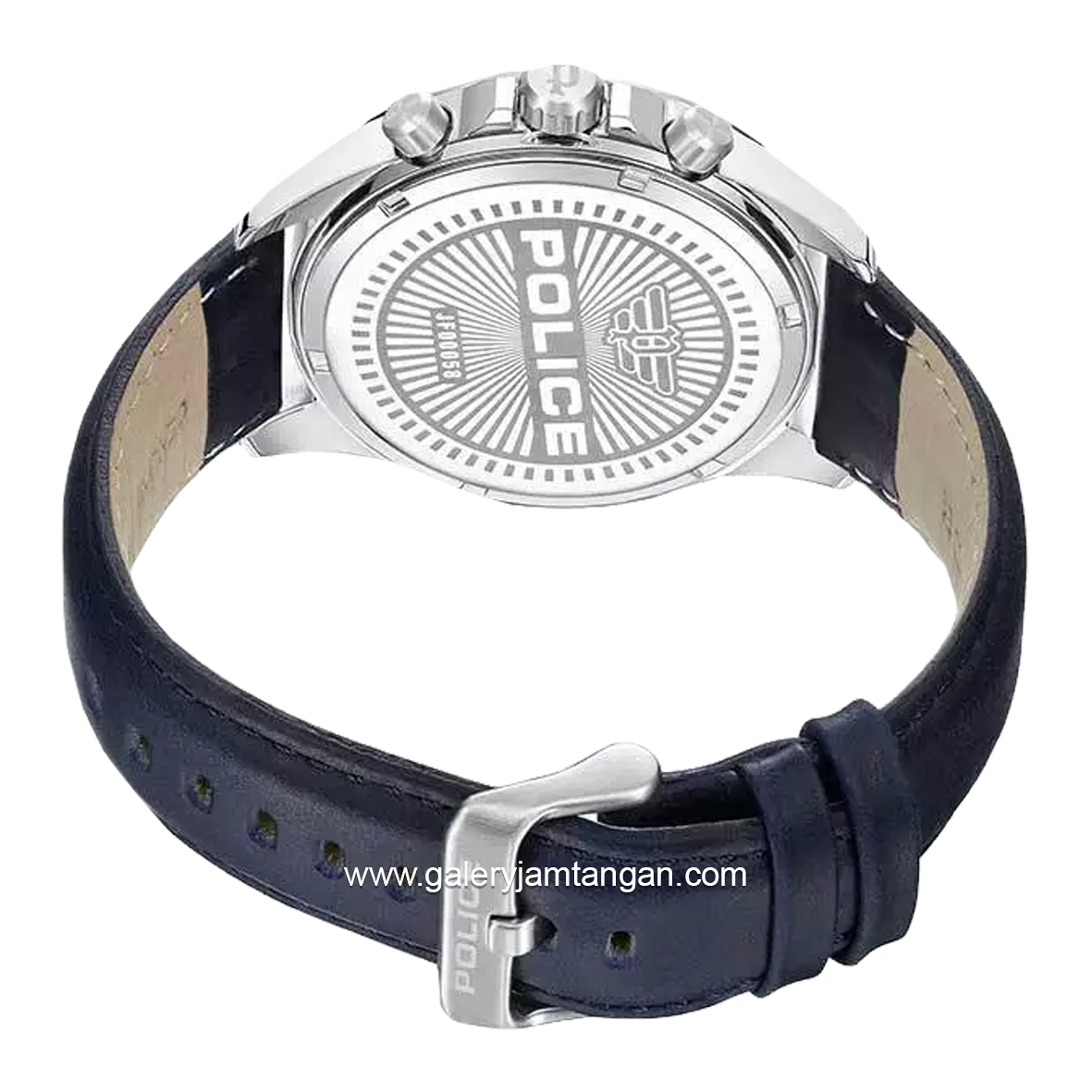 POLICE PEWJF0005803 Blue Silver Multifunction Leather Strap