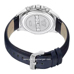 POLICE PEWJF0005803 Blue Silver Multifunction Leather Strap