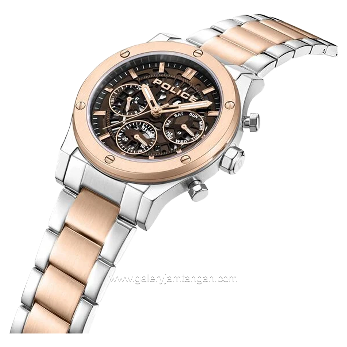 POLICE PEWJK0006441 Silver Rosegold Stainless Steel