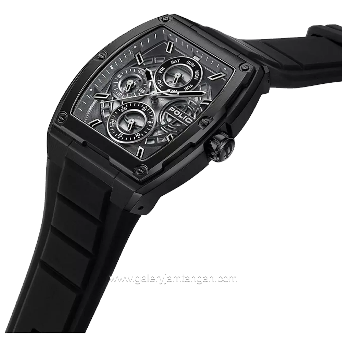 POLICE PEWJQ0004501 Full Black Rubber Strap