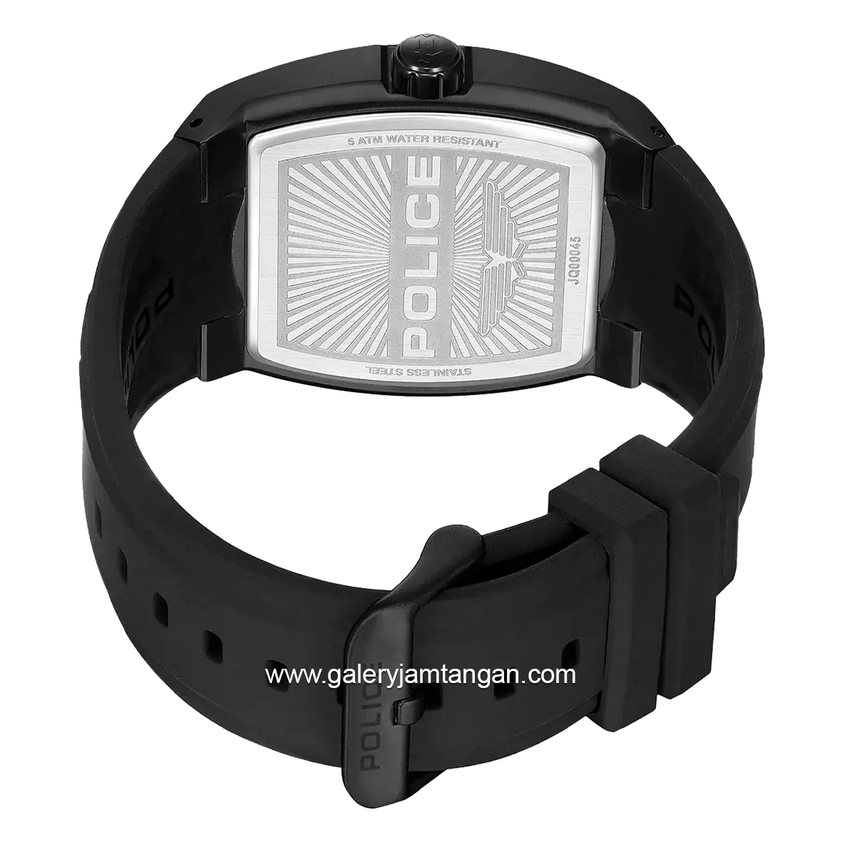 POLICE PEWJQ0004501 Full Black Rubber Strap