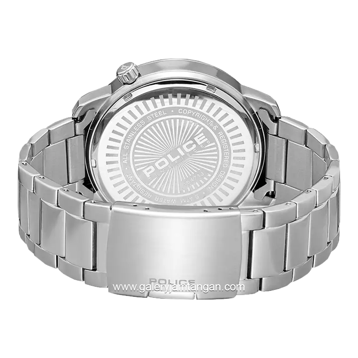 POLICE PL.15471JS/02M Silver Dial Black Stainless Steel