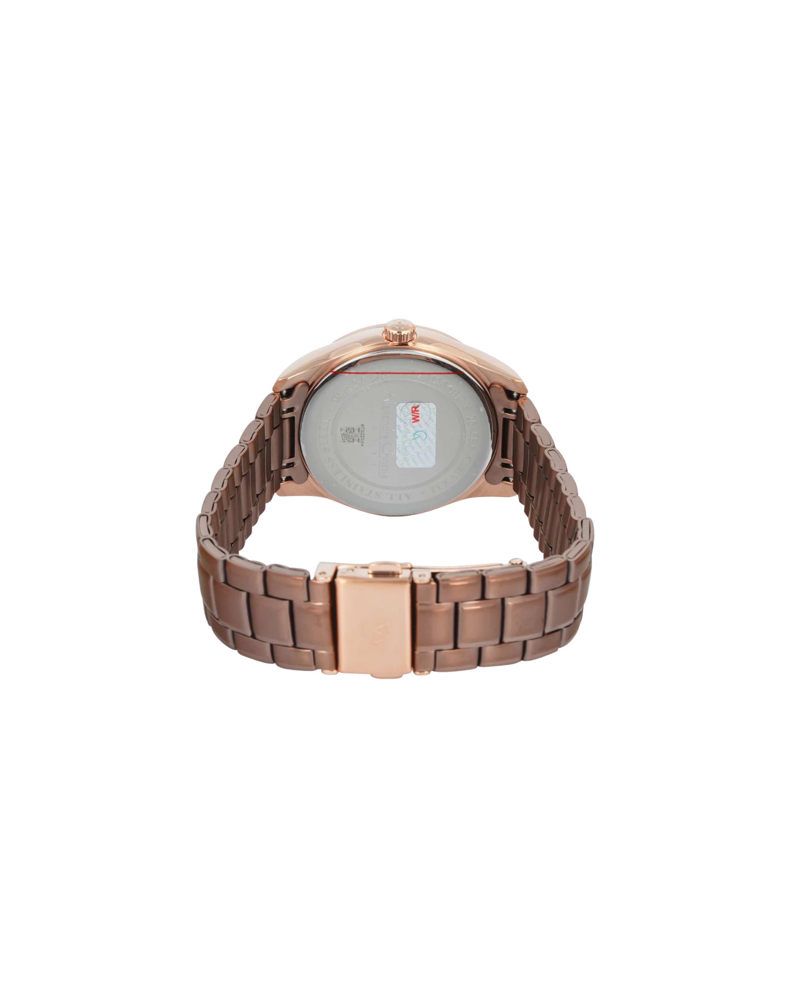 Alexandre Christie ACF 2645 BF Brown Rosegold Stainless Steel Strap
