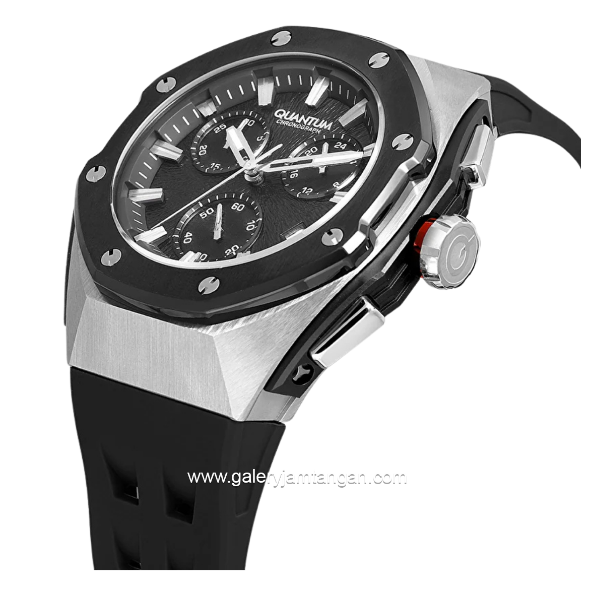 QUANTUM HNG1170.351 Black Silicone Strap