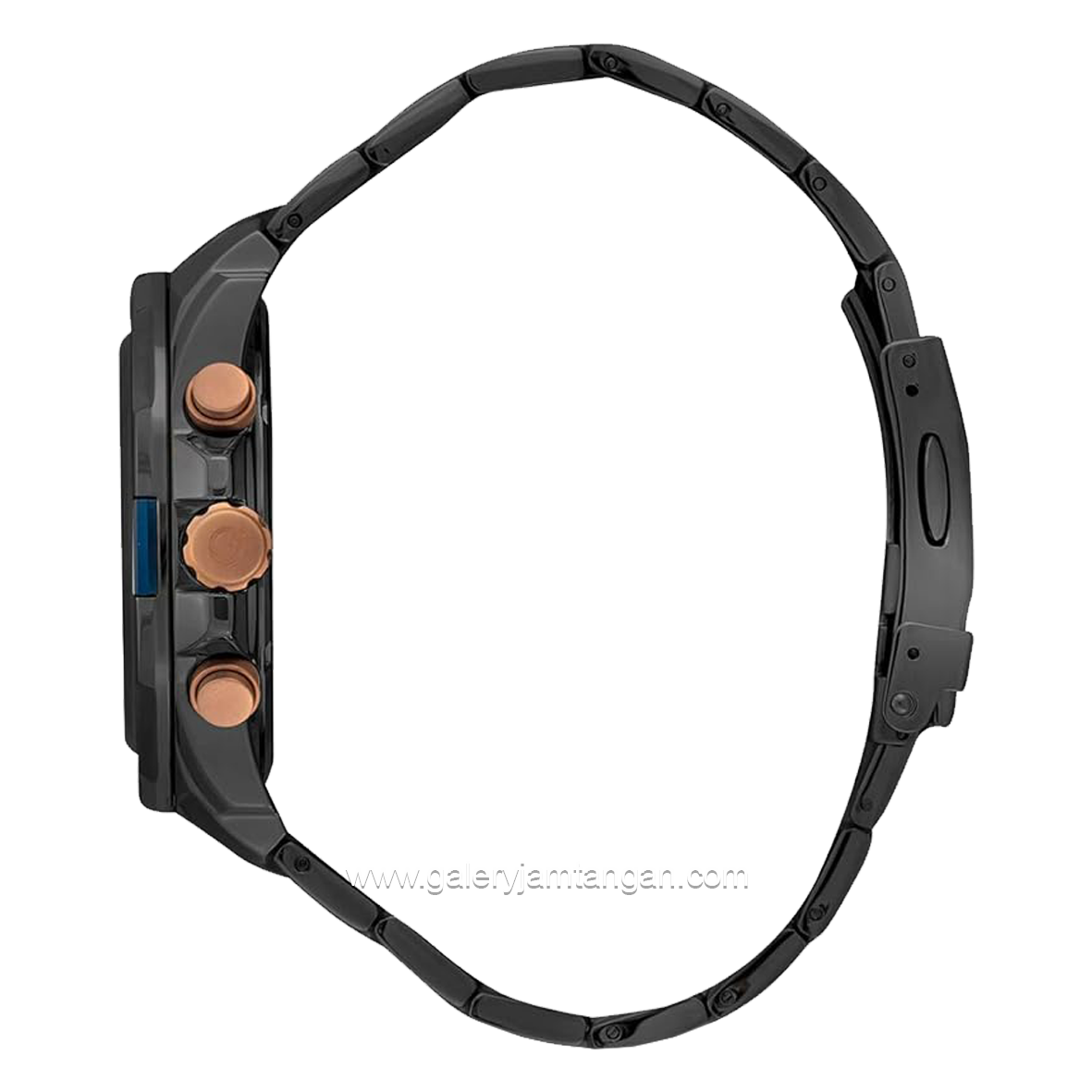 QUANTUM ADG700.090 Black List Rosegold Dial Blue Chronograph Stainless Steel