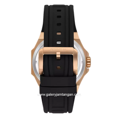 QUANTUM BAR1091.851 Automatic Black Rosegold Rubber Strap