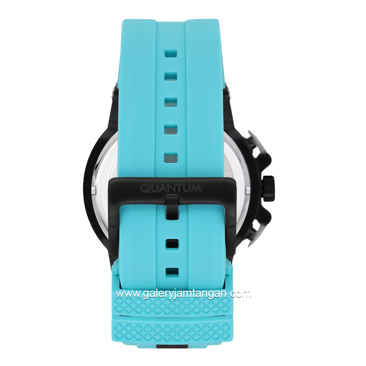 QUANTUM HNG535.650 Blue Black Chronograph Rubber Strap