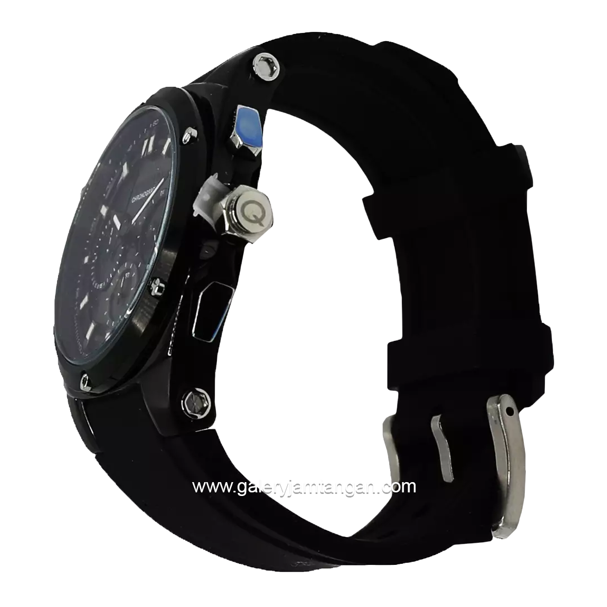QUANTUM HNG905.661 Full Black Rubber Strap