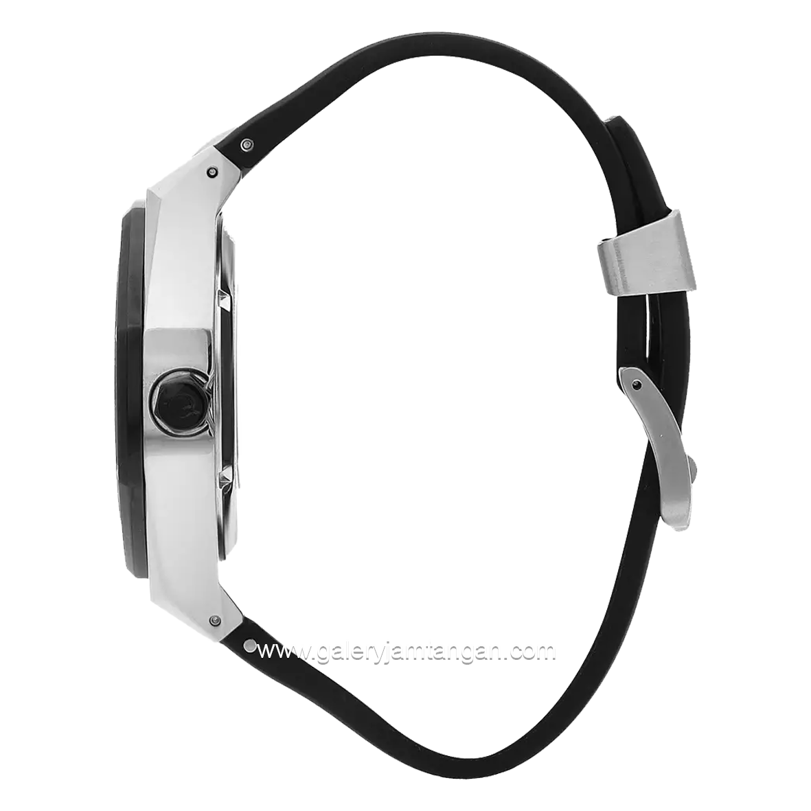 QUANTUM QMG1074.051 Automatic Black Silver Rubber Strap
