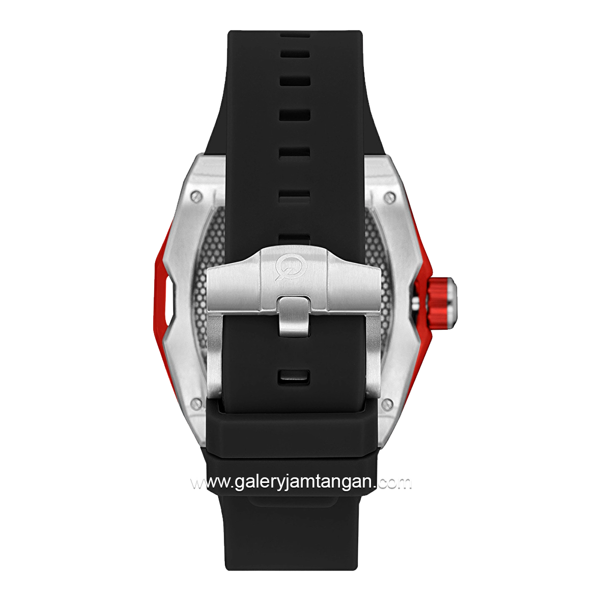 QUANTUM QMG1103.351 Automatic Black Silver Rubber Strap