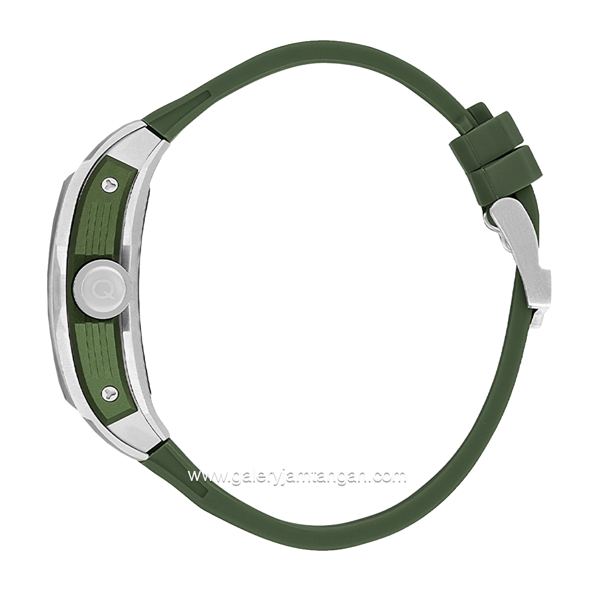 QUANTUM QMG1103.355 Automatic Green Silver Rubber Strap