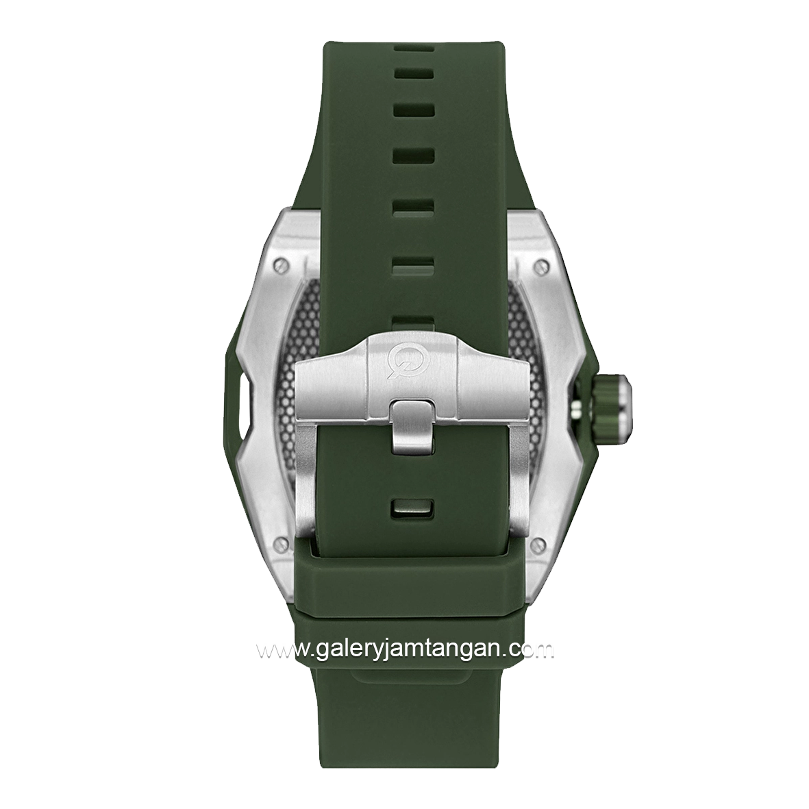 QUANTUM QMG1103.355 Automatic Green Silver Rubber Strap