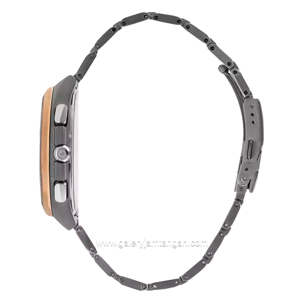 QUANTUM TTG899.590 Grey Ring Rosegold Dial Blue Chronograph Stainless Steel