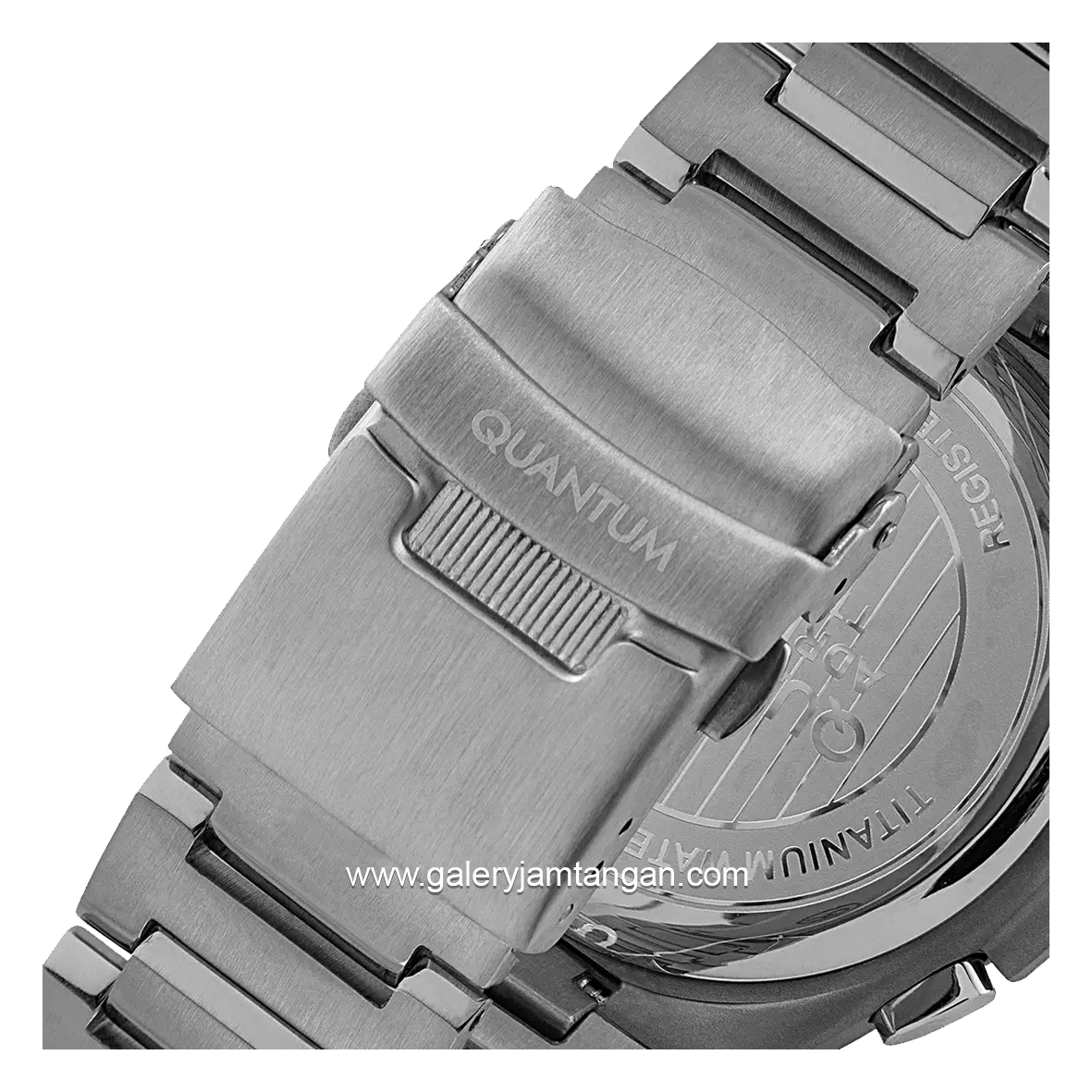 QUANTUM TTG899.590 Grey Ring Rosegold Dial Blue Chronograph Stainless Steel