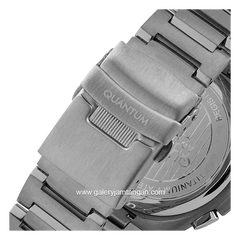 QUANTUM TTG899.590 Grey Ring Rosegold Dial Blue Chronograph Stainless Steel