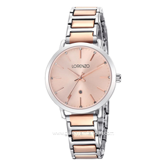 LORENZO R 7126 L Silver Combinasi Rosegold Stainless Steel
