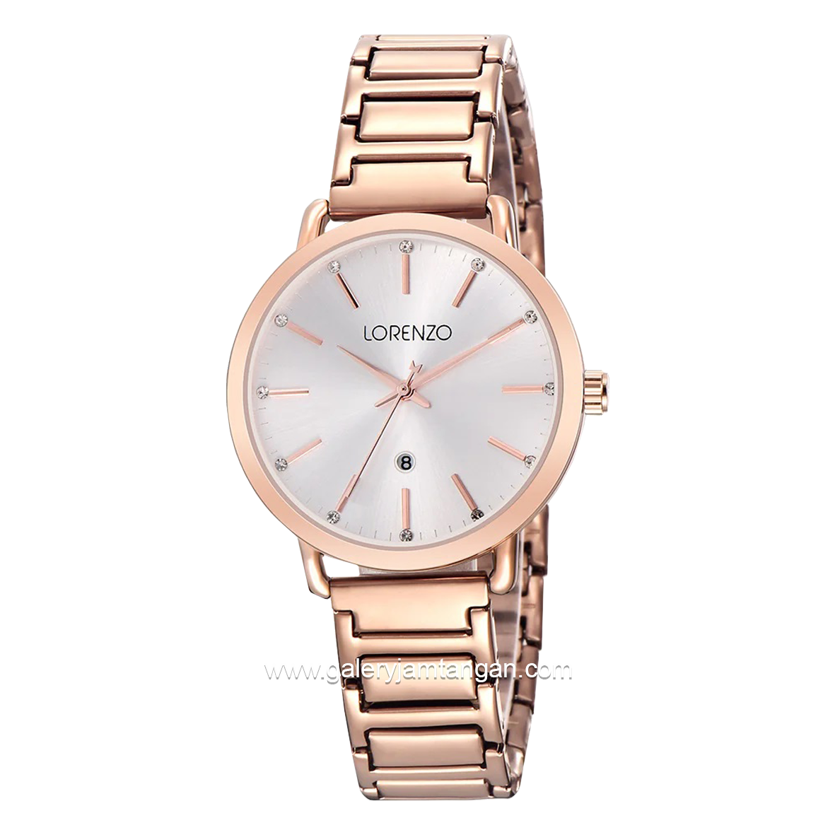 LORENZO R 7126 L Rosegold Dial White Stainless Steel
