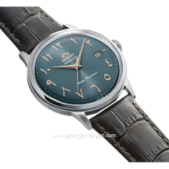 ORIENT BAMBINO RA-AC0035E Automatic Brown Dial Green Arabic Leather Strap