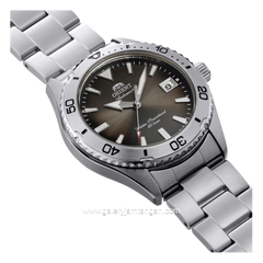 ORIENT MAKO RA-AC0Q15Y30B Automatic Silver Dial Brown Stainless Steel Strap