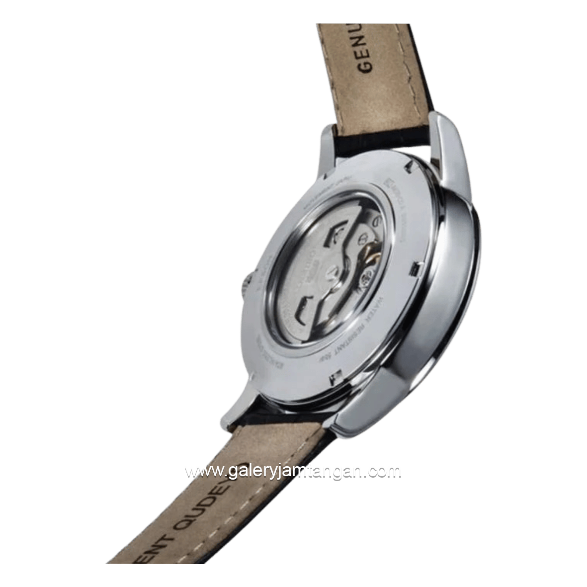 ORIENT SUN & MOON RA-AK0010B30B Automatic Black Dial Black Leather Strap
