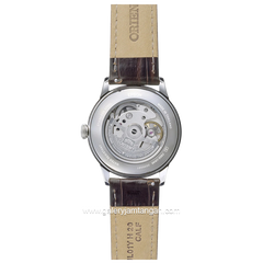 ORIENT RA-BB0003Y30B BAMBINO Automatic Brown Silver Dial Gold Leather Strap