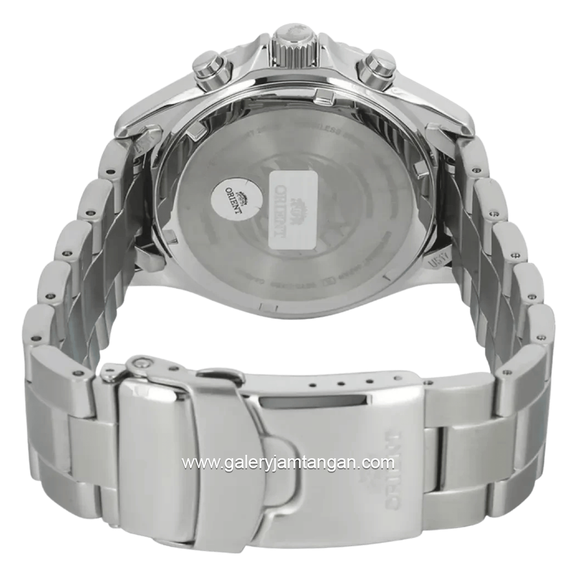 ORIENT MAKO SOLAR RA-TX0206L Silver Dial Sky Blue Chronograph Stainless Steel