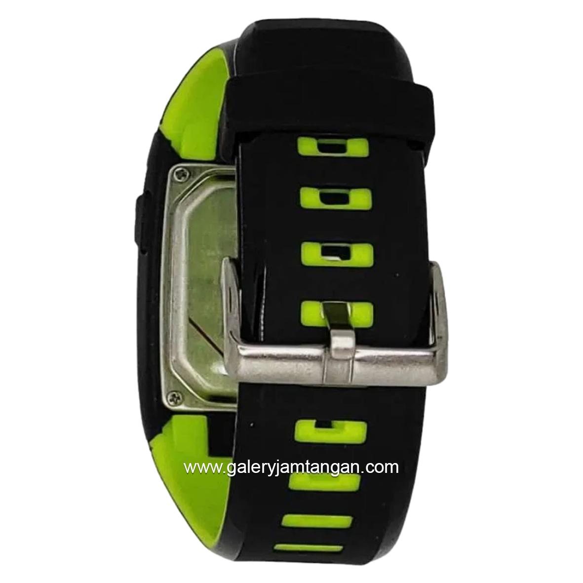 REEBOK RD-SQU-G9-PBPB-BG Black Green Silicone Strap