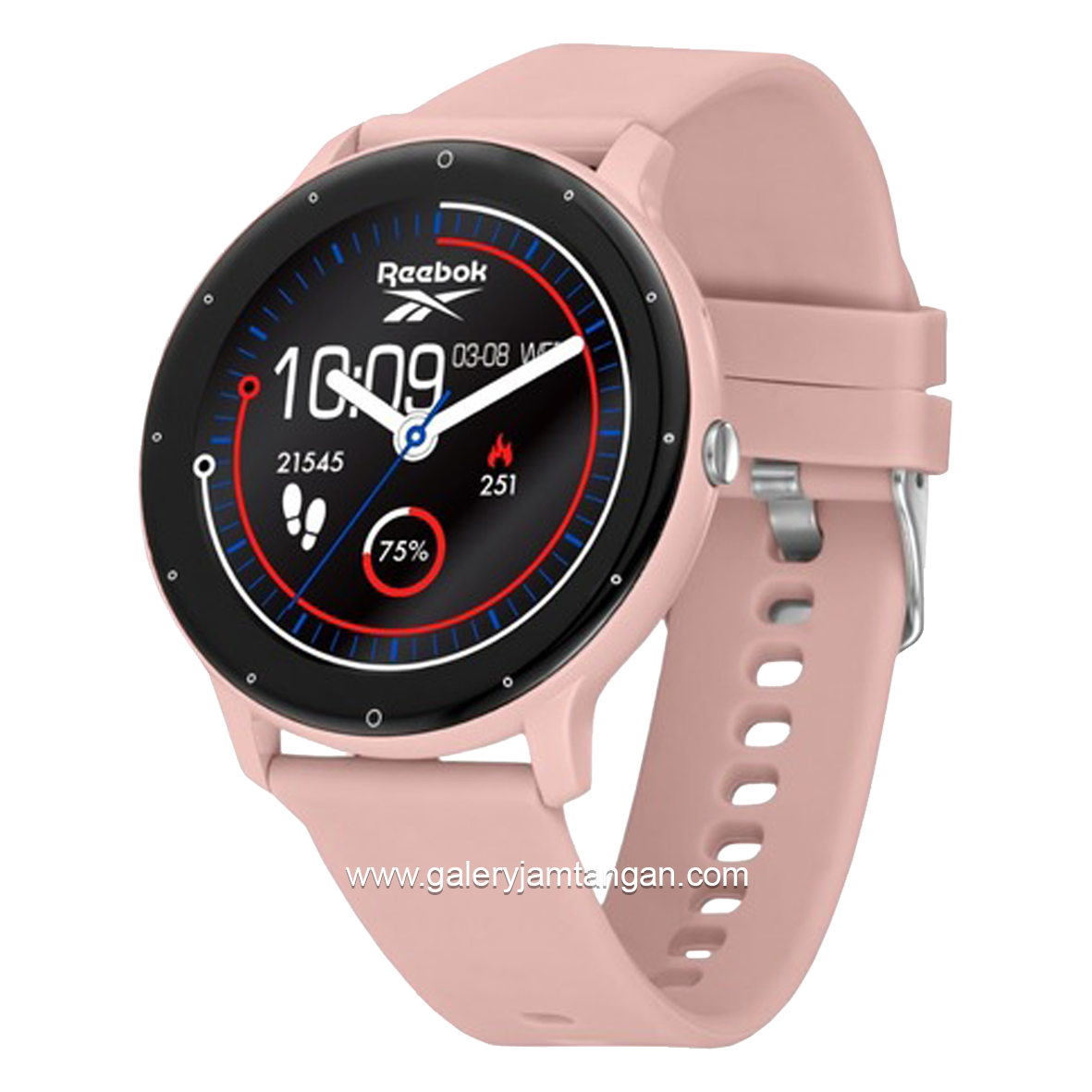 REEBOK SMARTWATCH RB RV-AF2-U0-PQIQ-BB Pink Silicone Strap