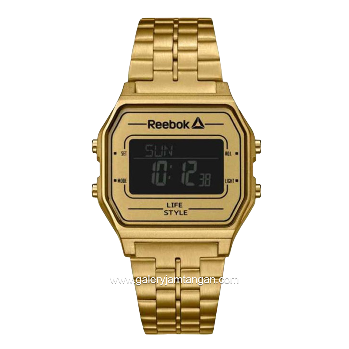 REEBOK RD-VNE-G9-P2S2-B2 Digital Gold Stainless Steel Strap