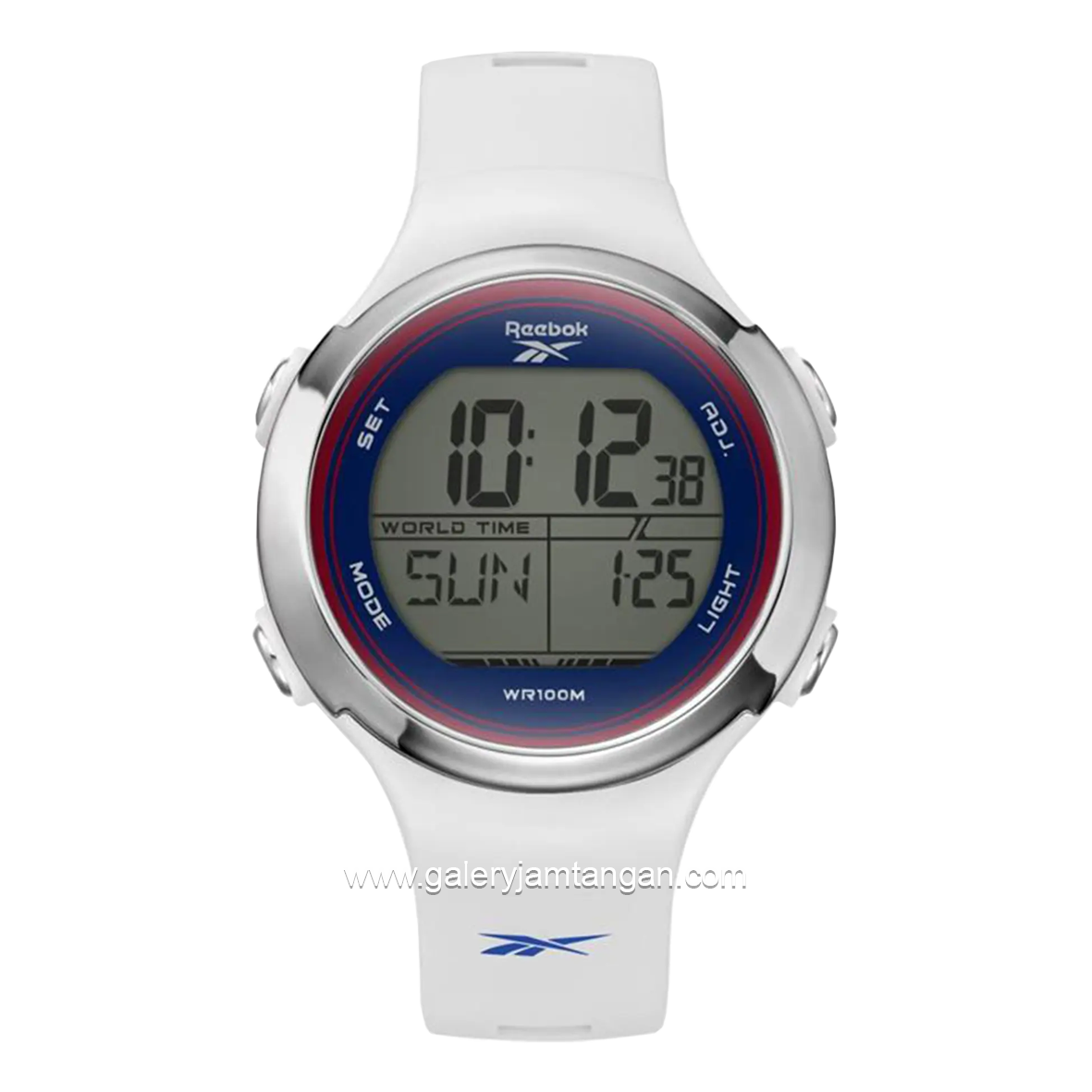 REEBOK RV-HID-L9-PWIW-WL Digital White Rubber Strap