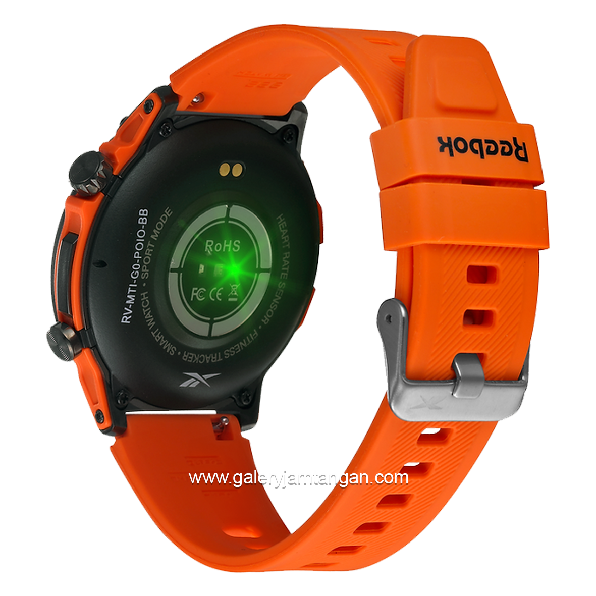 REEBOK SMARTWATCH RV-MTI-G0-POIO-BB Orange Silicone Strap