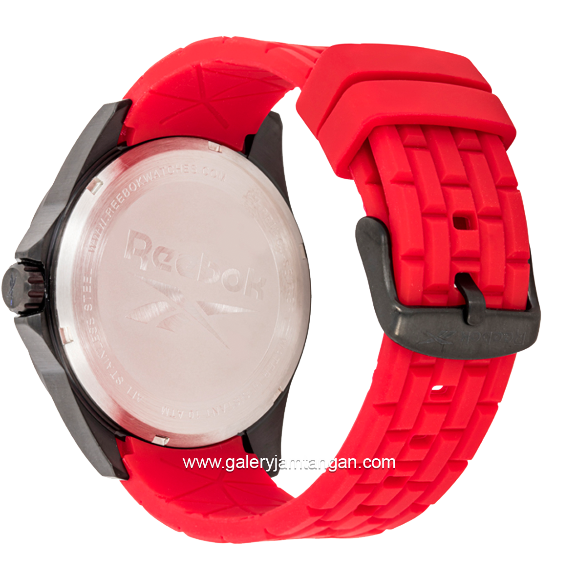 REEBOK RB-RV-PRM-G3-SBIR-BR Red Black Rubber Strap