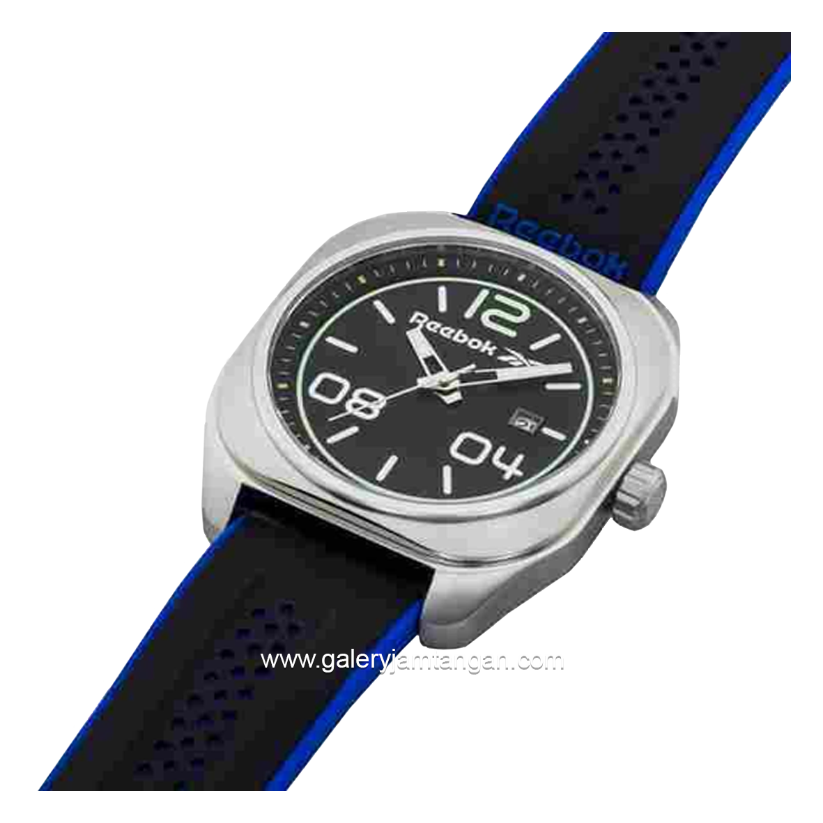 REEBOK RV-BRE-G3-S1IB-BW Black Silver Rubber Strap