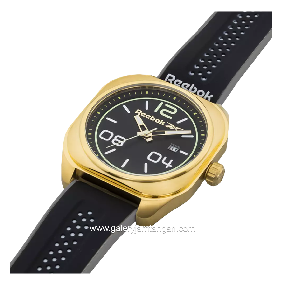 REEBOK RV-BRE-G3-S2IB-BW Black Gold Rubber Strap