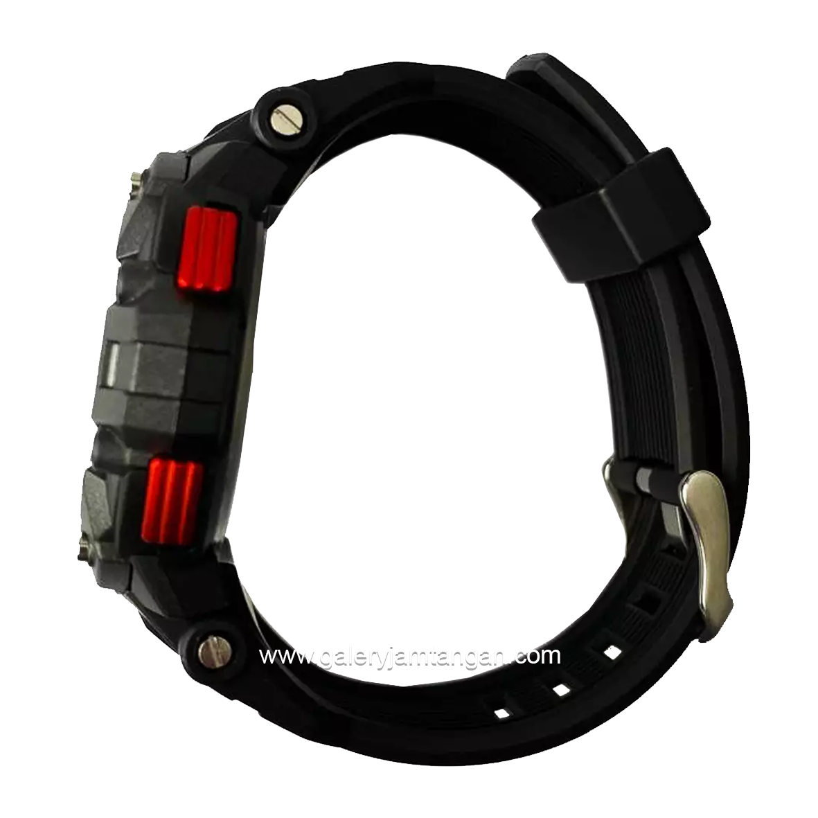 REEBOK RV-CRO-G9-PBPB-WR Black List Red Rubber Strap