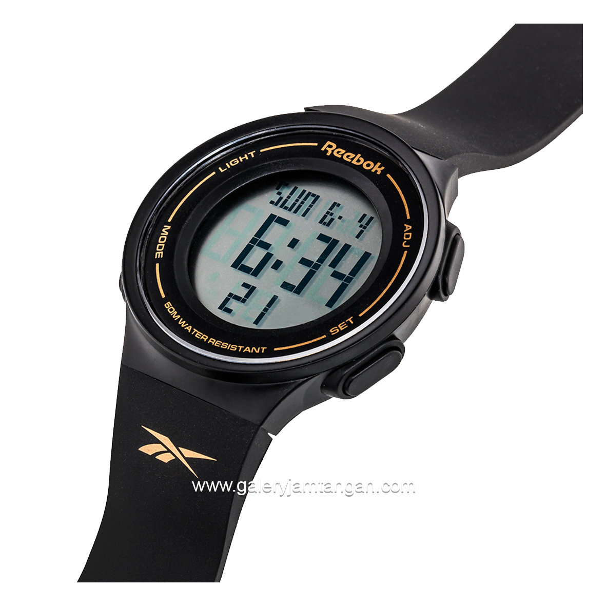 REEBOK RV-GEN-U9-PBPB-BY Digital Black Silicone Strap