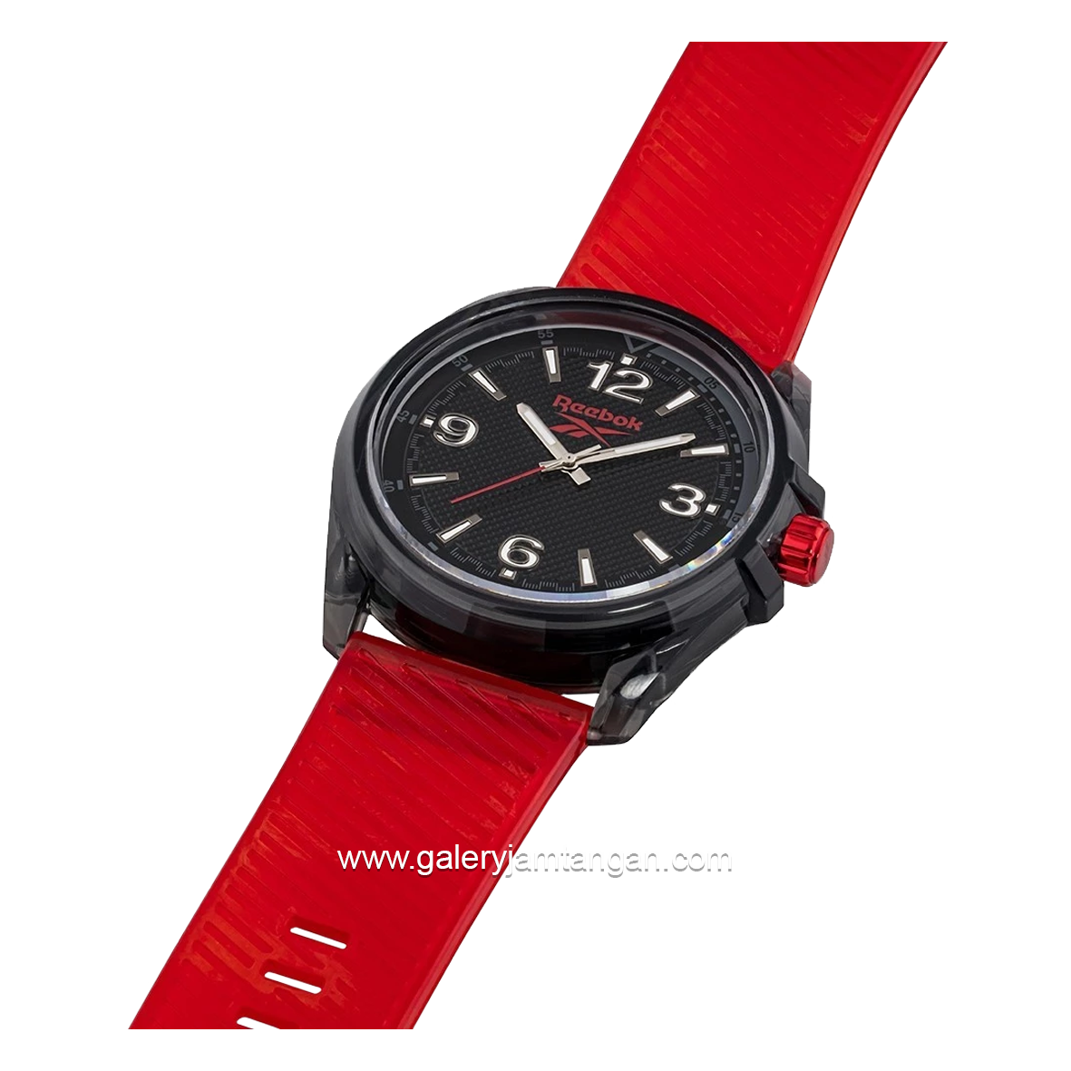 REEBOK RV-INC-G2-PBIZ-BR Red Black Rubber Strap