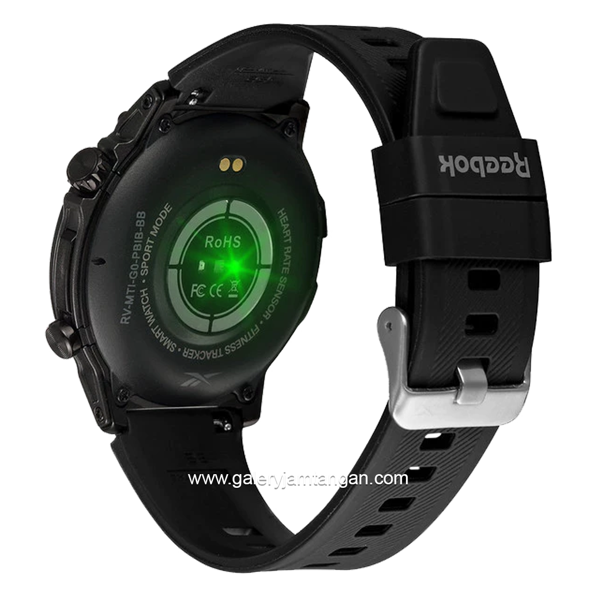 REEBOK SMARTWATCH RV-MTI-G0-PBIB-BB Black Silicone Strap
