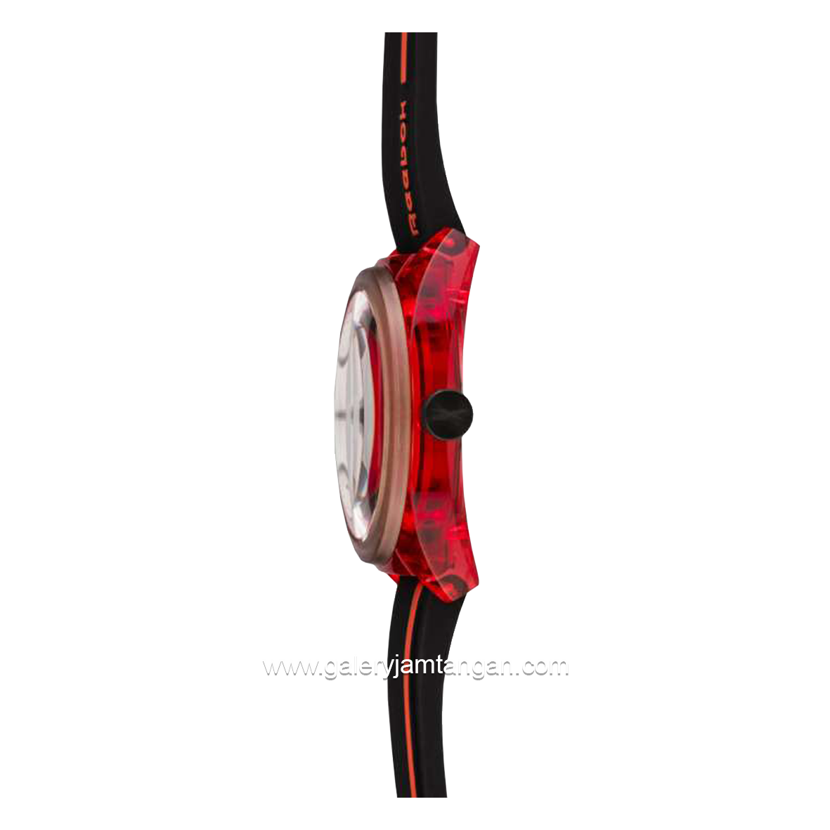 REEBOK RV-WAL-G3-PRIB-BR Black Red Rubber Strap
