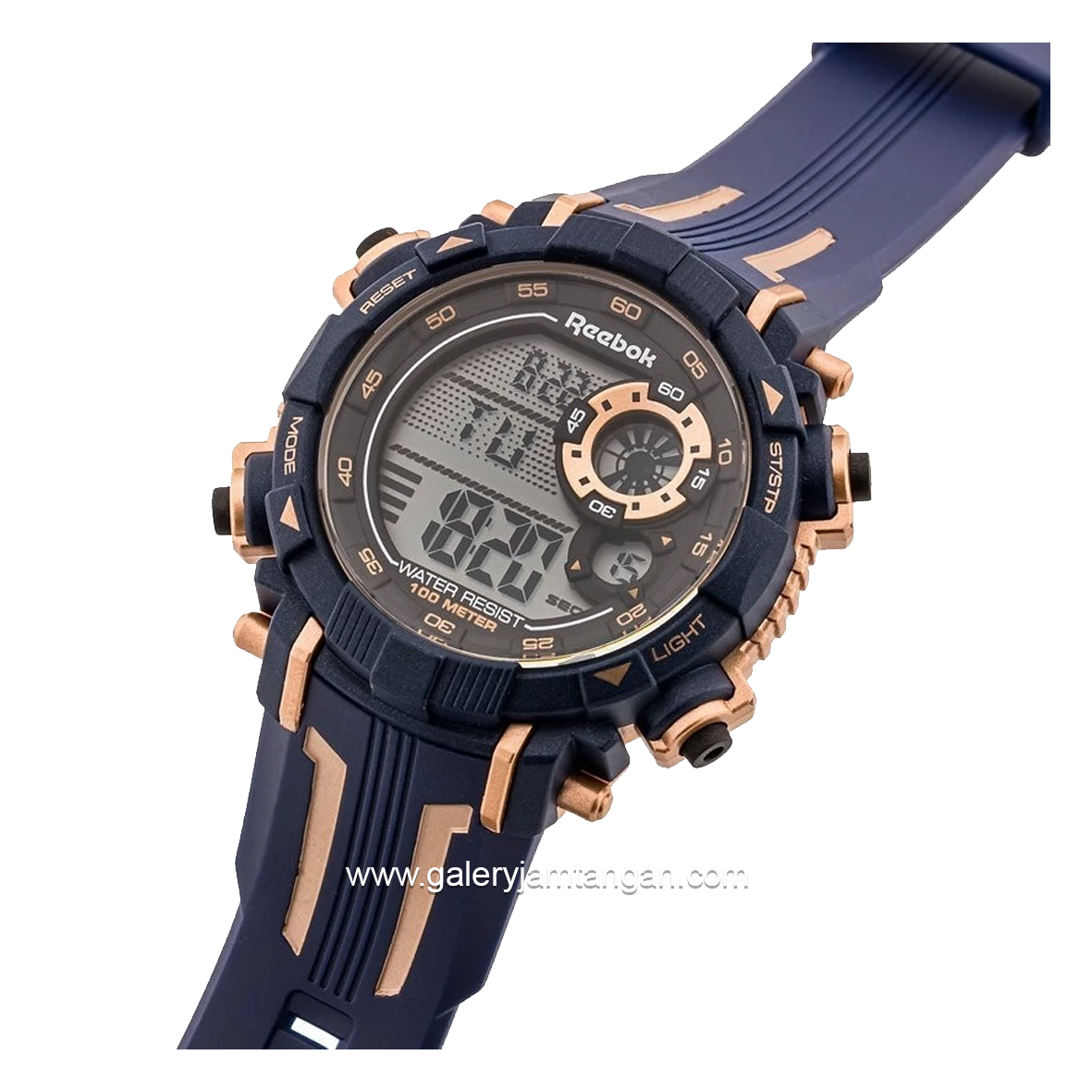 REEBOK RV-WRR-G9-PNPN-WN Blue Rosegold Rubber Strap