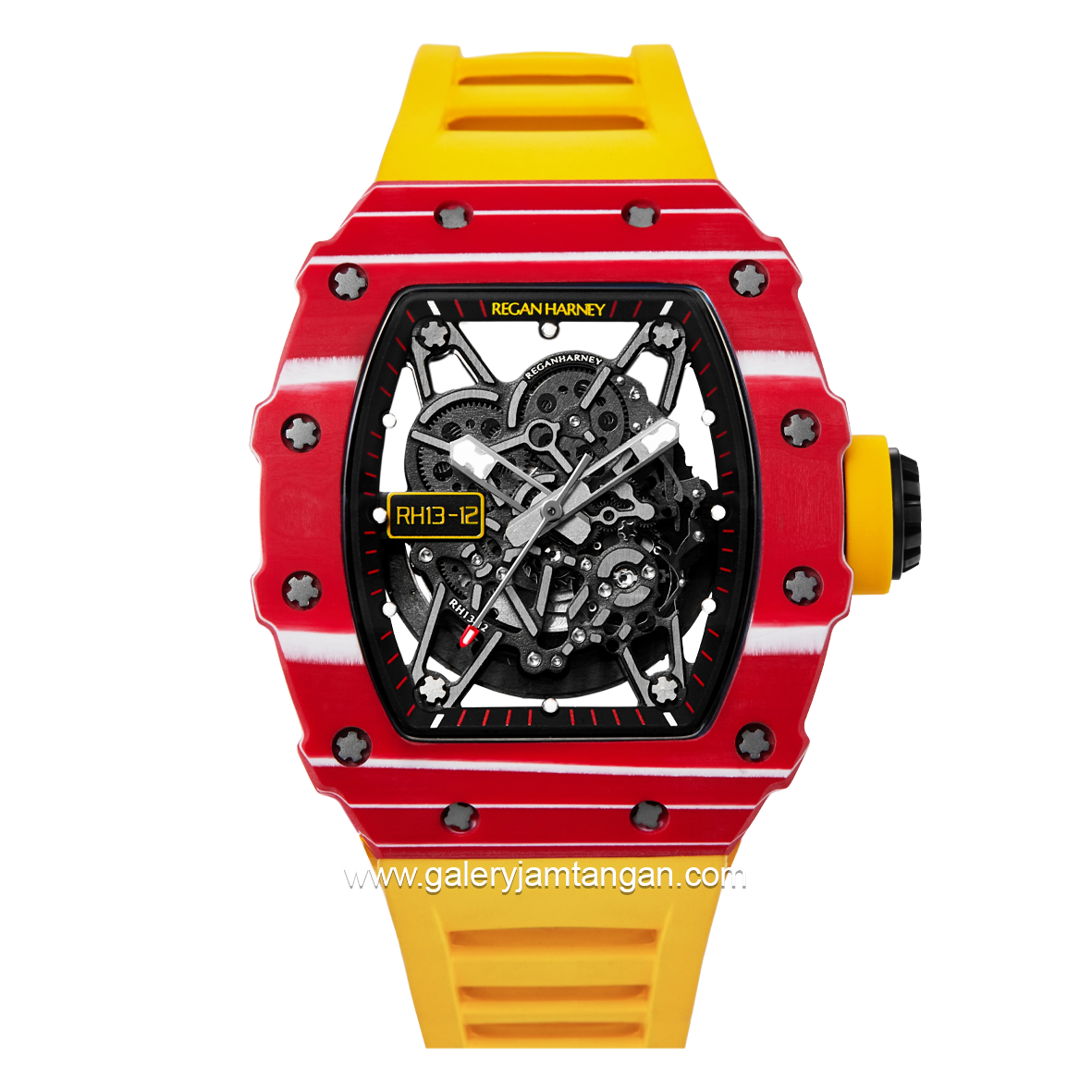 REGAN HARNEY RH13-12 SOLARIS Yellow Automatic Rubber Strap