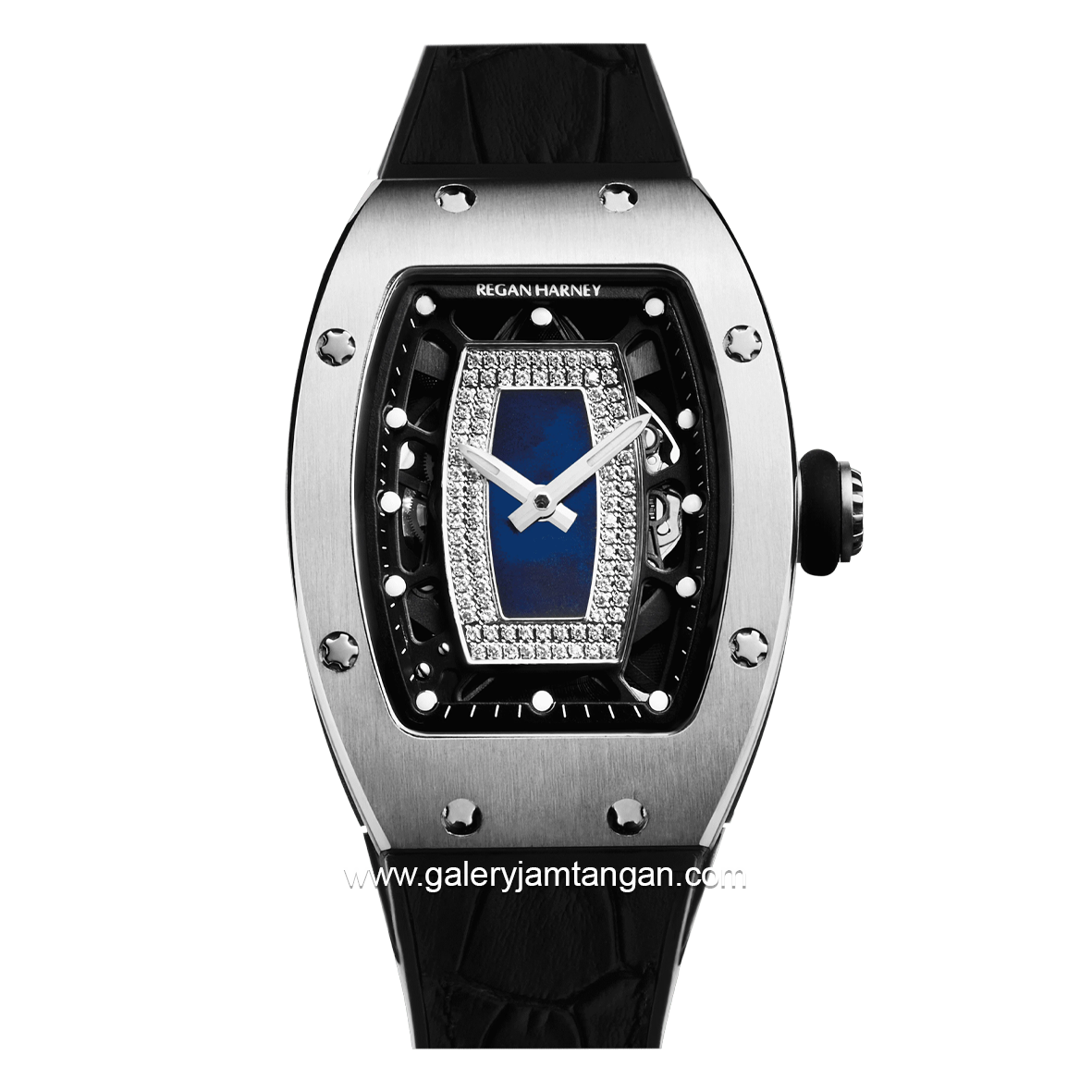 REGAN HARNEY RH31-11 SIREN Black Automatic Rubber Strap