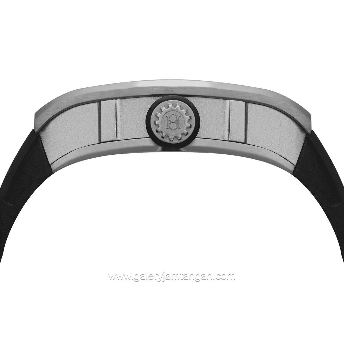 REGAN HARNEY RH31-11 SIREN Black Automatic Rubber Strap