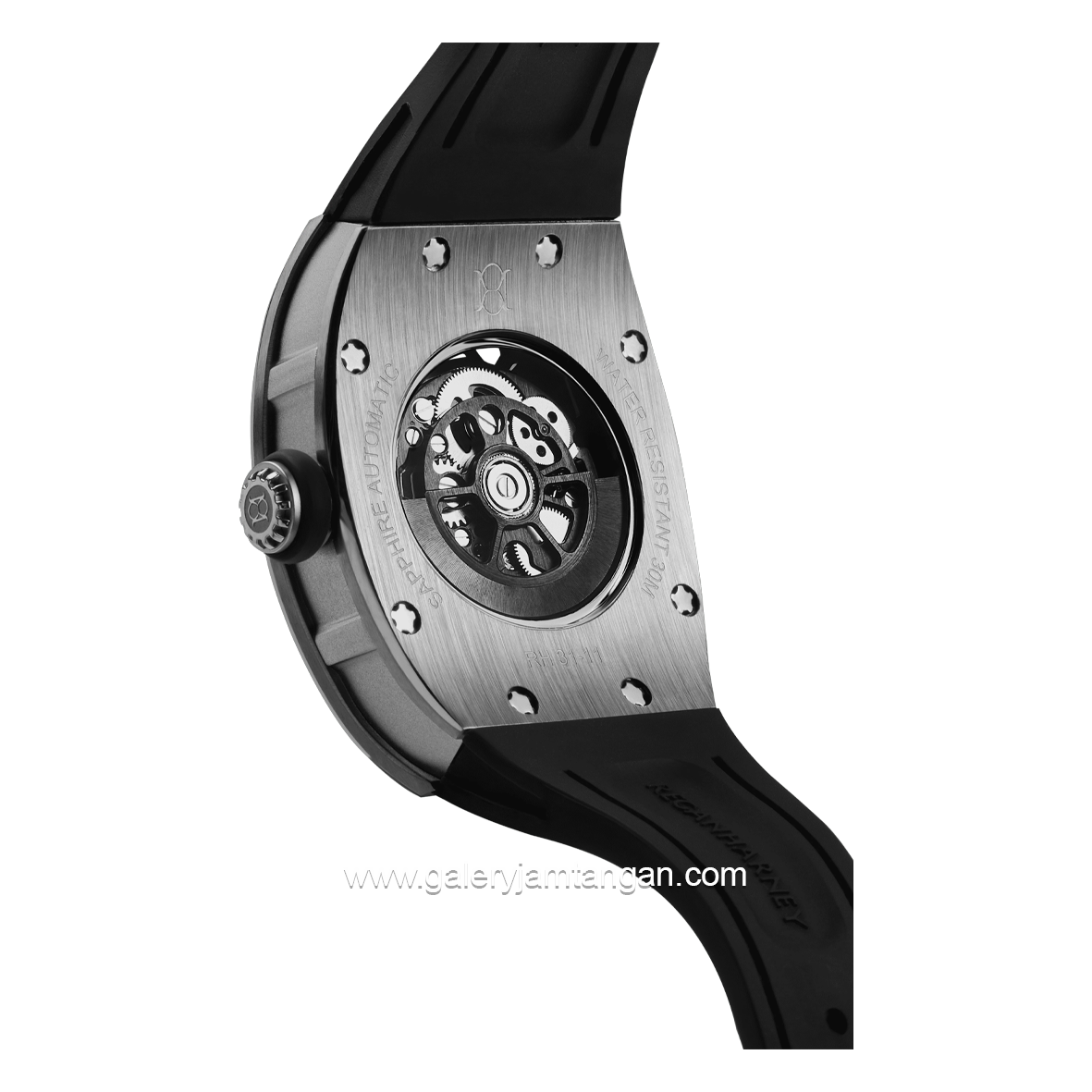 REGAN HARNEY RH31-11 SIREN Black Automatic Rubber Strap