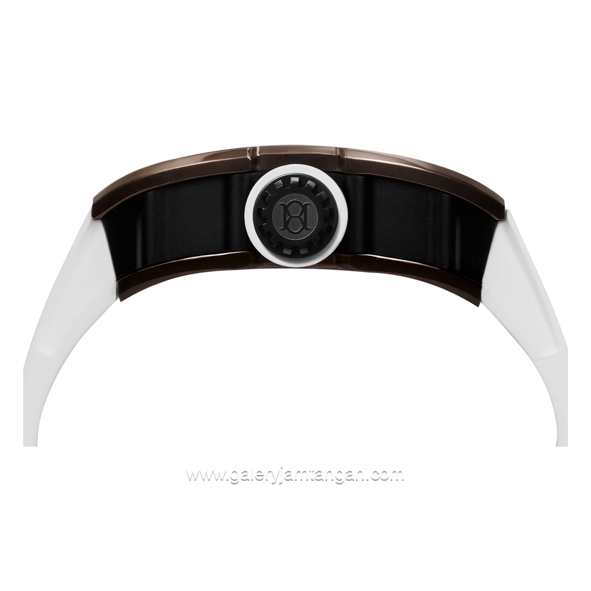 REGAN HARNEY RH62-11/H439 GARUDA White Rosegold Automatic Rubber Strap