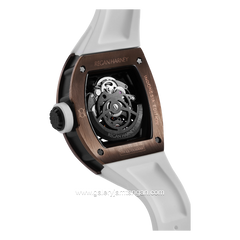 REGAN HARNEY RH62-11/H439 GARUDA White Rosegold Automatic Rubber Strap