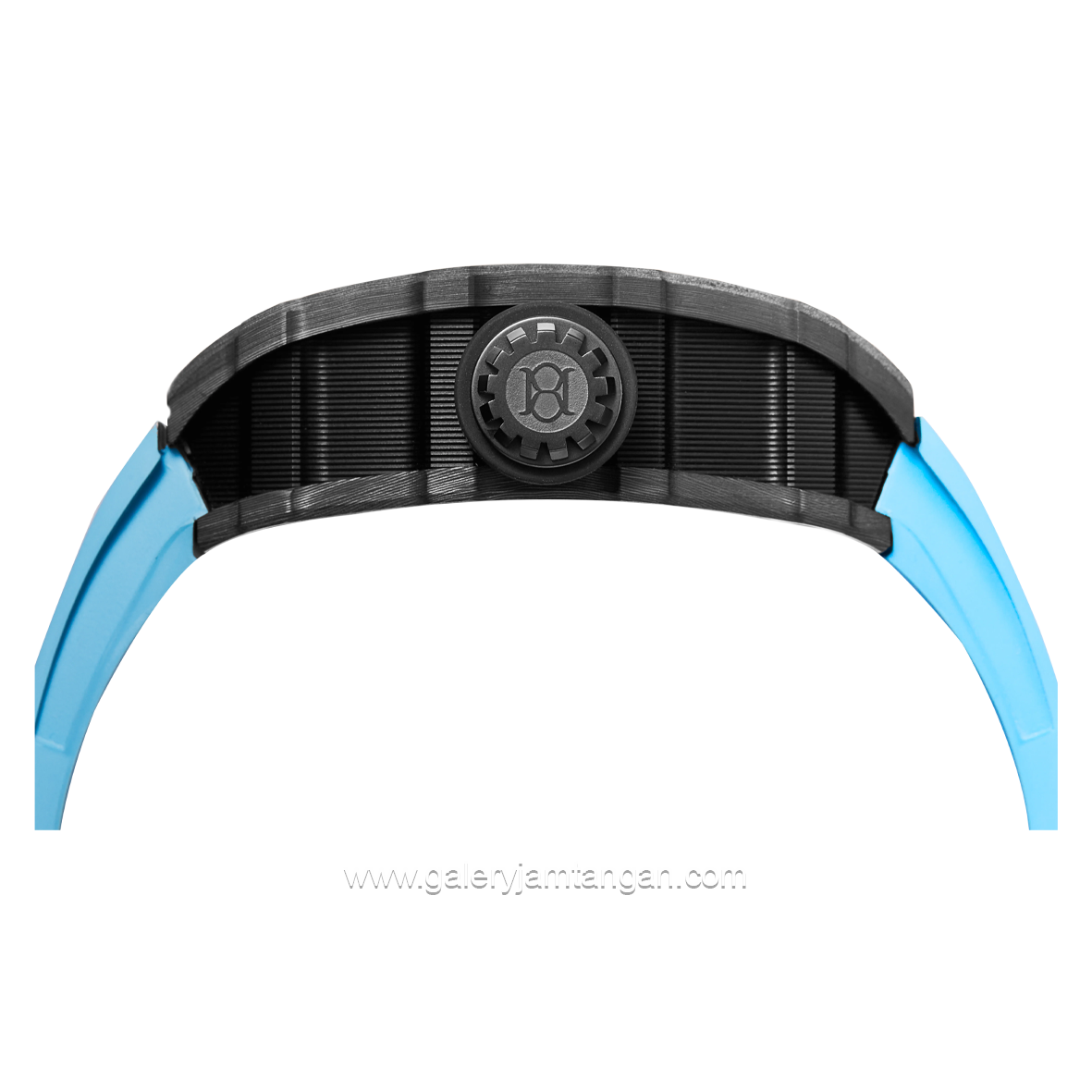 REGAN HARNEY RH13-13 ATLANTIS Blue Black Automatic Rubber Strap