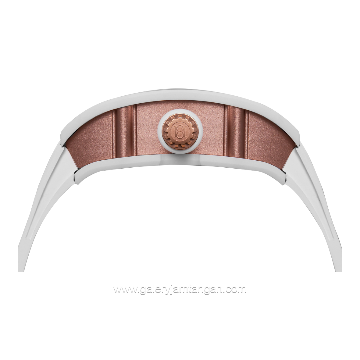 REGAN HARNEY RH32-11 THE YANG White Rubber Strap